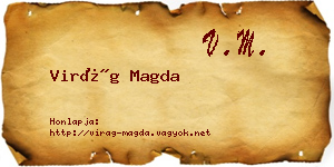 Virág Magda névjegykártya