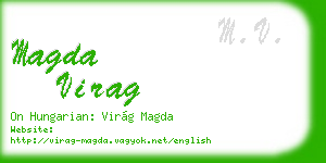 magda virag business card